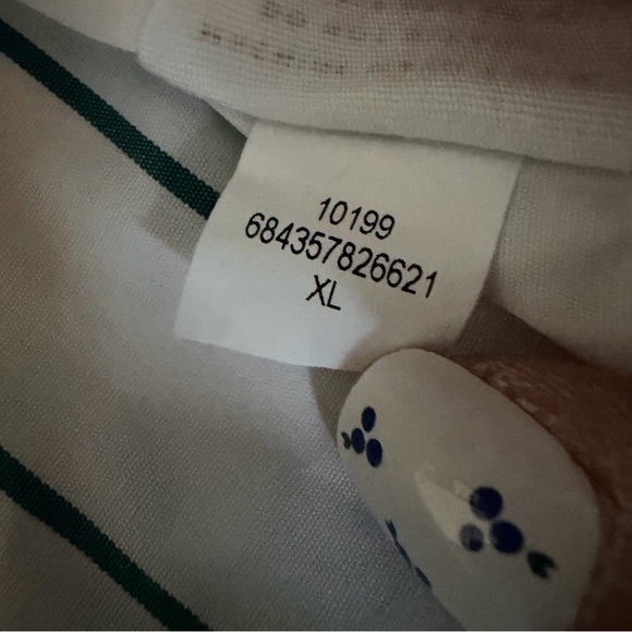 AYR Oversized White and Blue Button-Up Shirt navy pinstripe, XL - Picture 10 of 14